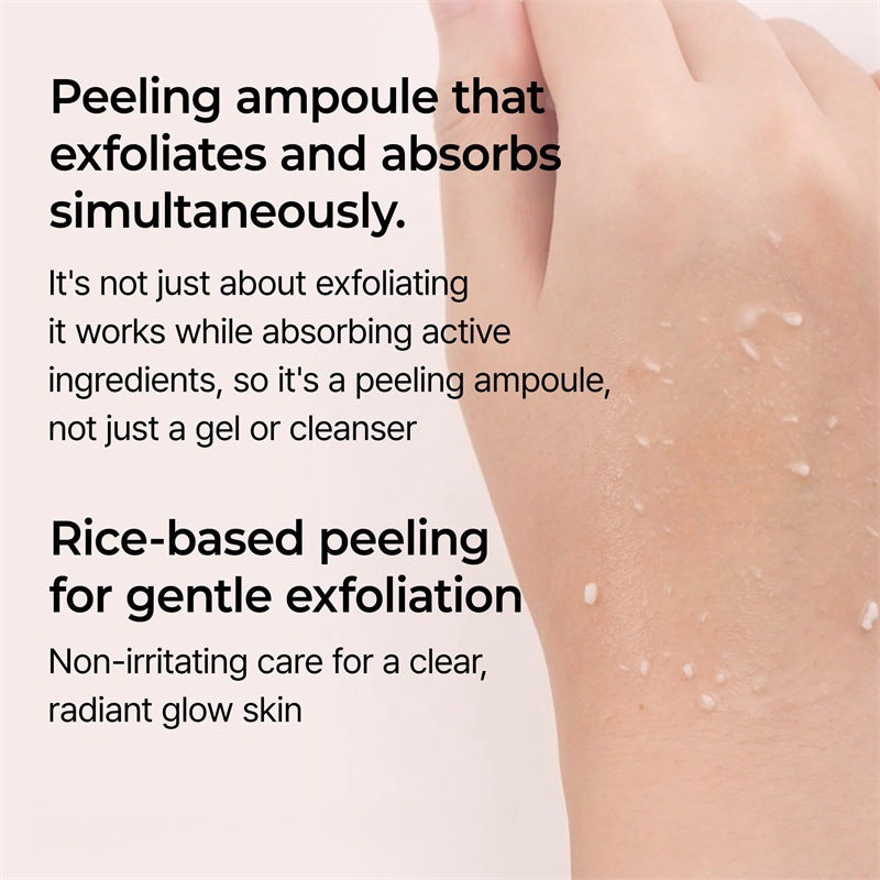 Peel Shot Glow White Rice Peeling Ampoule – Gentle Rice-Based Exfoliant