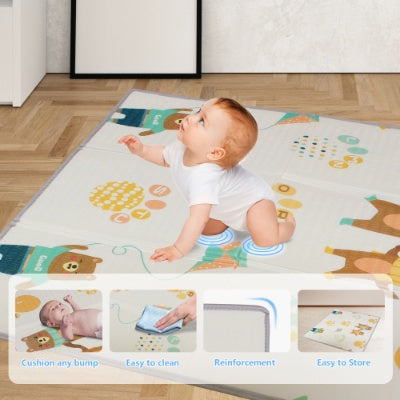 Onnα Soft-Space 71″ × 59″ Baby Playard – Indoor & Outdoor Safety Fence