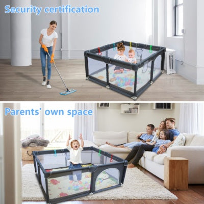 Onnα Soft-Space 71″ × 59″ Baby Playard – Indoor & Outdoor Safety Fence