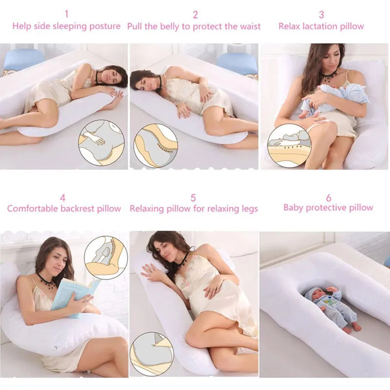 Onna U-Shaped Pregnancy Pillow – Full Body Support for Sleeping, Nursing & Maternity Comfort
