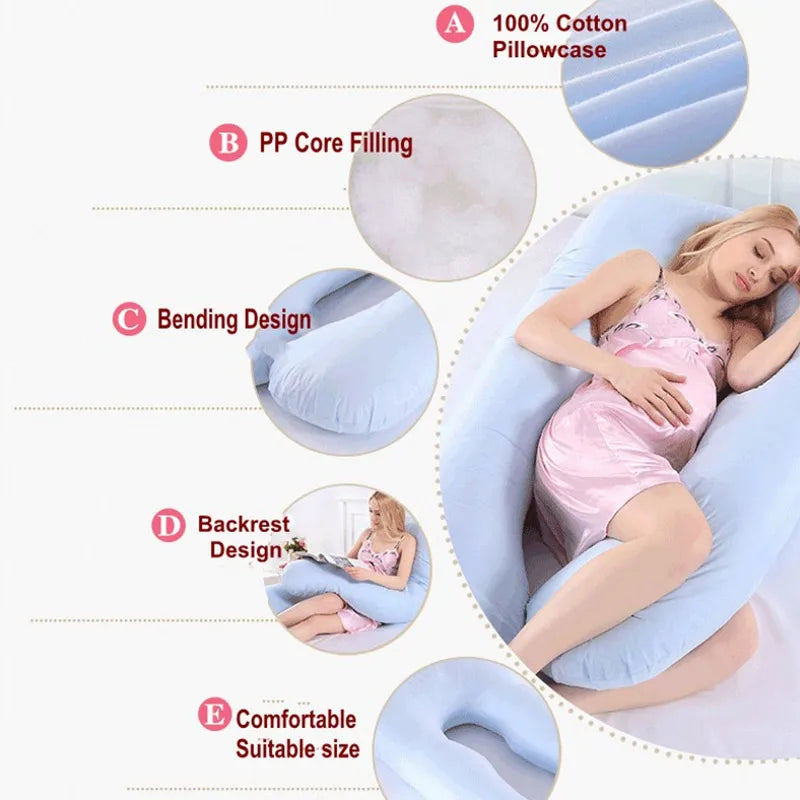 Onna U-Shaped Pregnancy Pillow – Full Body Support for Sleeping, Nursing & Maternity Comfort